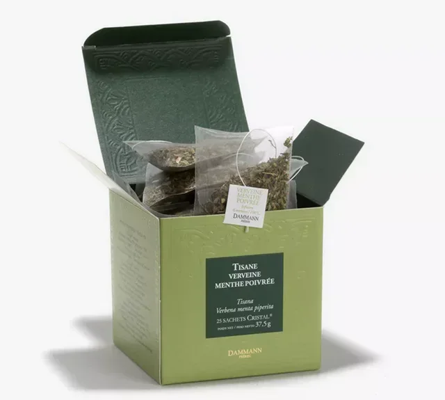 Verbena Mint Herbal Tea Herboristerie d'Orgeval - 25 tea bags - DAMMANN FRÈRES