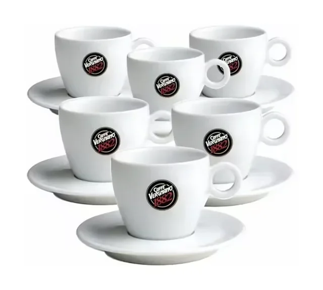Set 6 Tazas Cappuccino Vergnano