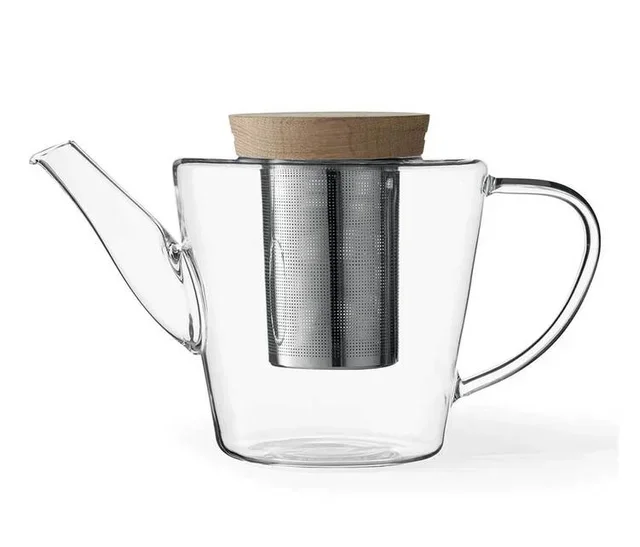 Viva Scandinavia Infusion Teekanne 50cl Glas mit Holzdeckel