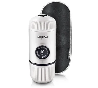 Wacaco Nanopresso Bianca - Macchina caffè portatile + Custodia