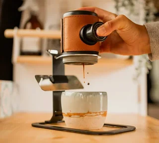 WACACO Picopresso Cover Set - Faux Leather Black &amp; Brown