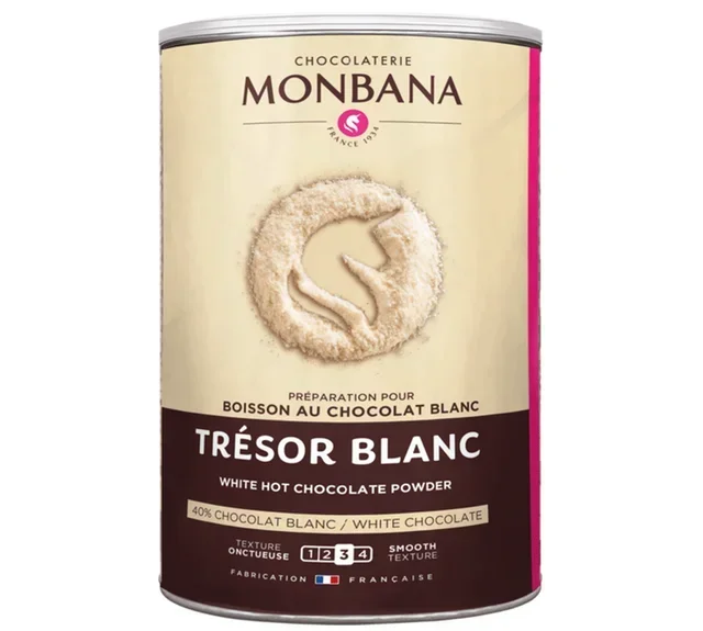 Vit Varm Choklad Trésor Blanc - Lösvikt 500 g - MONABNA