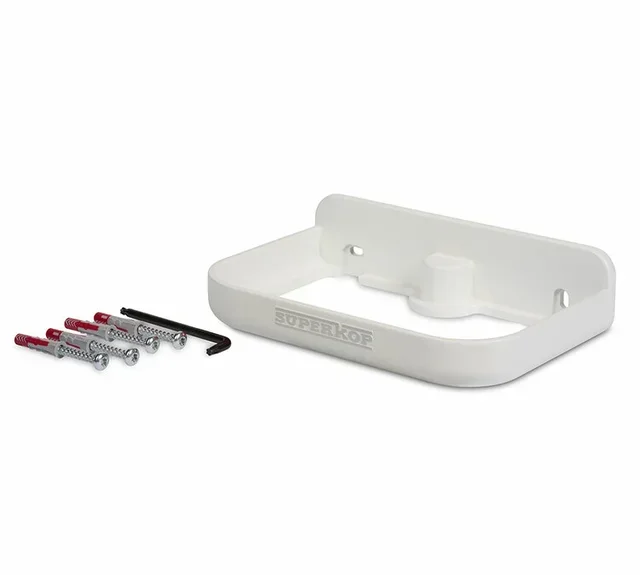 White SUPERKOP wall mount kit