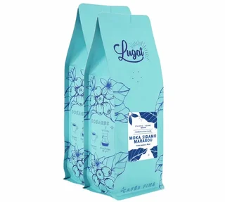 Moka Sidamo Marabou – Lugat kaffebønner, 2 kg, profesjonell kvalitet, Etiopia
