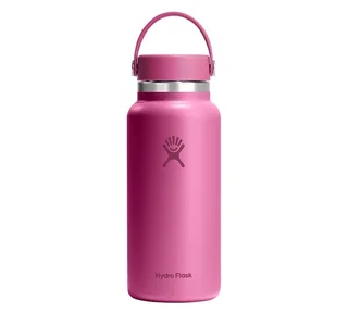 HYDRO FLASK termosflaske med Wide Mouth Flex Cap, rosa, 94 cl