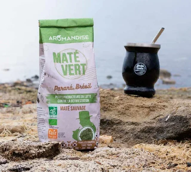 Villi Luomu Vihreä Mate 350 g - Irtotavarana - AROMANDISE