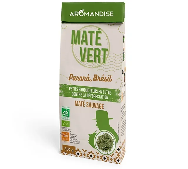Vild Ekologisk Grön Mate - Lös 350 g - AROMANDISE
