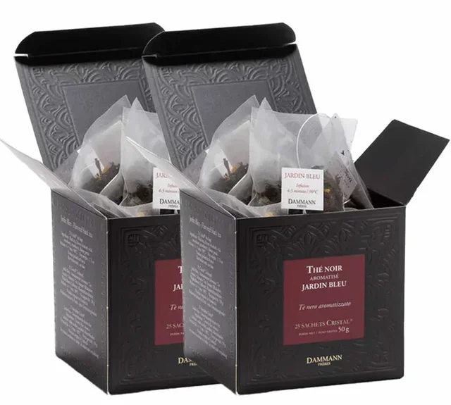 x50 krištolinių maišelių juodosios arbatos profesionalams, Jardin Bleu – „DAMMANN“