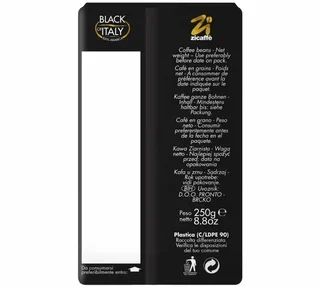 ZICAFFÈ Black of Italy - Caffè in Grani 100% Arabica - 250 g