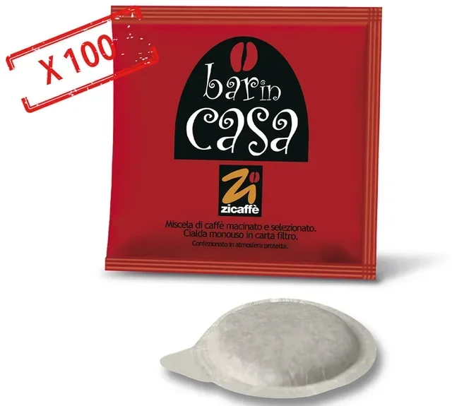100 cialde ESE Cialda Bar a Casa - ZICAFFE